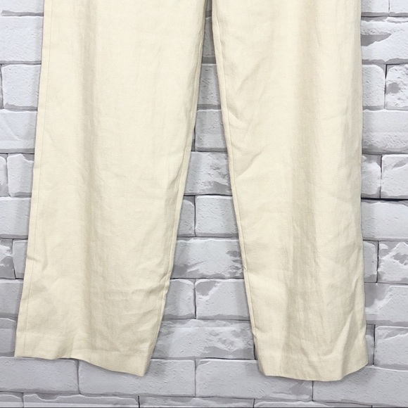 Theory Clean Linen Blend Wide Leg Trousers NWT - Picture 4 of 9